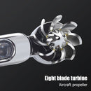 2pcs DRL Car Flexible LED Daytime Running Light Headlights Wind Powered Lamp