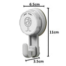 Vacuum Suction Cup Wall Hanging Hook Door Hangers Holder Rack (Grey) Newly