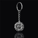 Locket Key Chain Sunflower Keychain You Are My Sunshine Car Keyring Pendant