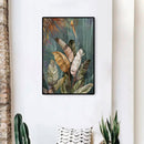 Forest Plantain Leaves Oil Paint By Number Kit DIY Home Decoration Gift Wal