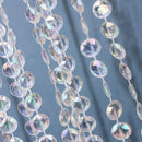 99FT Garland Diamond Acrylic Crystal Bead Curtain Wedding DIY Party Decor Newly