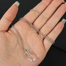 Crystal Vial Necklace Wishing Bottle Pendant Perfume Jar Pendant Lucky Charm