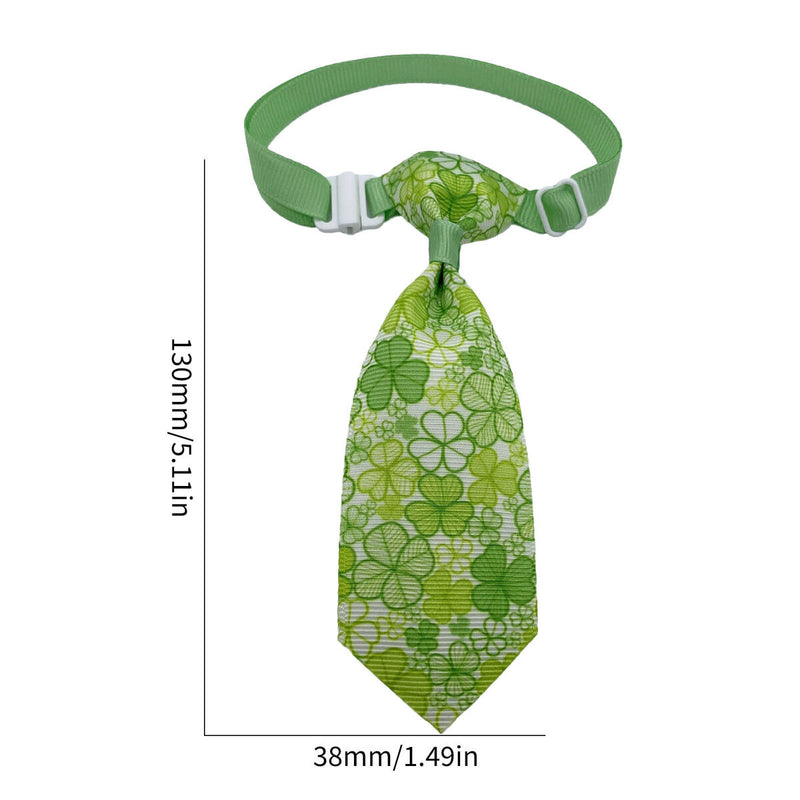 Dog Neck Tie Dog Cat Collar with Necktie St. Patricks Irish Shamrock Collar