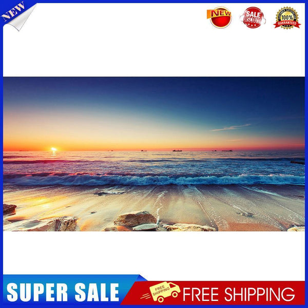 Beach Sunset Oil Paint By Numbers Kits Canvas DIY Hand Painted Wall Picture