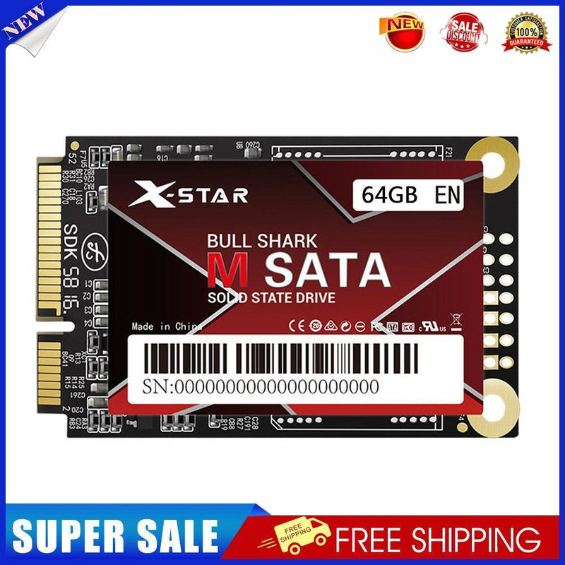 mSATA SSD HDD Internal Solid State Hard Drive for Laptop Notebook (64GB)