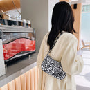 Retro Women Animal Pattern Print Underarm Shoulder Bag Handbags (Zebra)