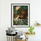 Cabin River Fish Canvas Paint By Numbers Oil Hand Painted Home Drawing Kit