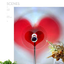 Color USB Touching Control Transparent Crystal Lamp Red Love Heart Night Light