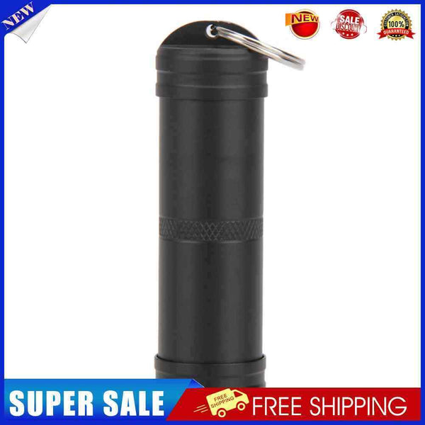 3pcs Aluminum Alloy Waterproof Case First-Aid Medicine Bottle with Key Ring