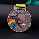 Football Game Medals Soccer Sport Winner Award Commemorative Medal (Copper)