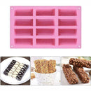 1xRectangular Thick Silicone Mold For Handmade Soaps Craft DIY Homemade I2U6