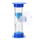 6x3min Hourglasses Children Teeth Brushing Timer with Suction Cup (Orange)