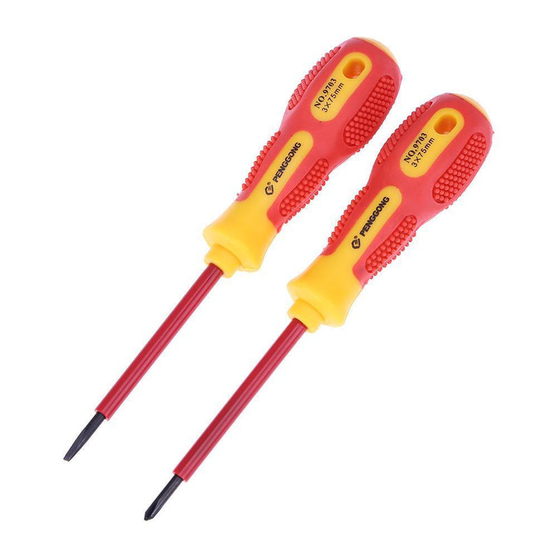 Multi-purpose Electrician\'s Insulated Magnetic Electrical Screwdriver(Cros