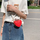 Mini Shoulder Messenger Bag Love Heart Leather Women Kids Girl Fashion Handbag