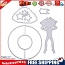 5pcs Girl Summer Time Cutting Dies Scrapbook Embossing DIY Craft Album Card