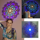 Bedroom Home Carved Multilayered LED Lamp Night Light Mandala Creative Wooden