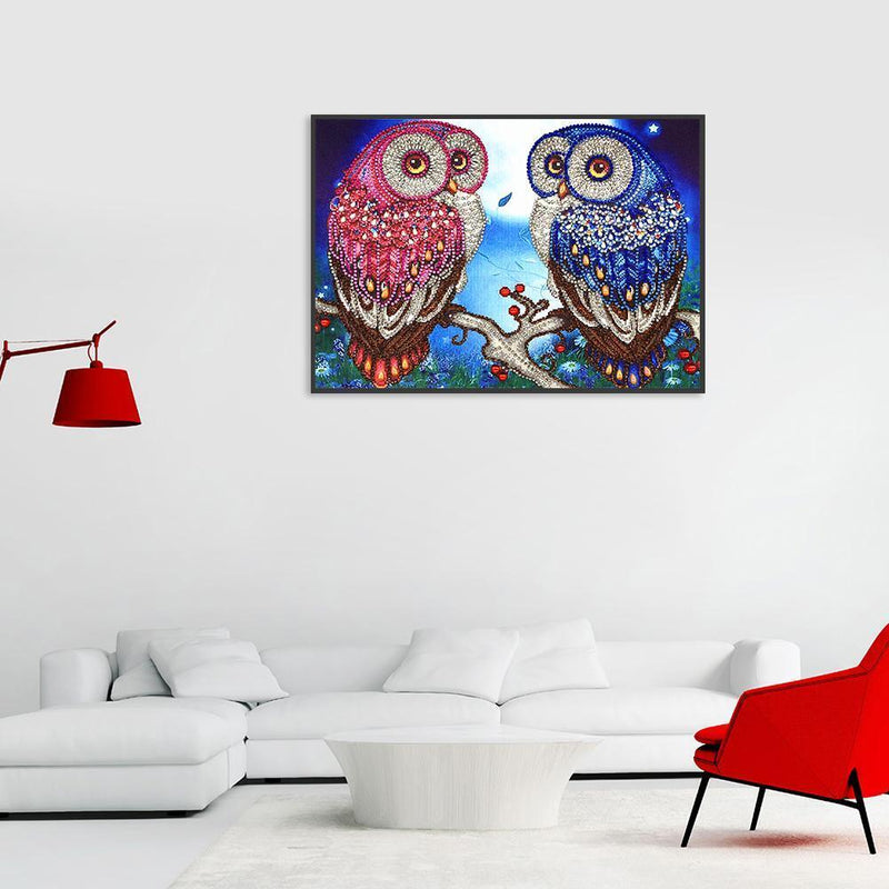 5D DIY Special Shaped Diamond Painting Bird Embroidery Mosaic Kit Bedroom Decor