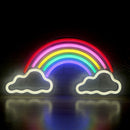 USB Powered Neon Sign Light Acrylic LED Wall Hanging Lamp Decor (Rainbow) Newly