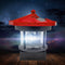 Lighthouse Solar LED Light Garden Outdoor Beacon Rotating Beam Lamp (Red) Newly