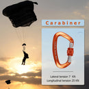 25KN Climbing Buckle Security Safety Master Lock Rock Climbing (Orange) Newly