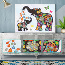 Diamond Painting Little Elephant Partial Special Rhinestone Picture (UP061)