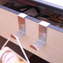 Cabinet Draw Organizer Holder Z-shape Stainless Steel Clothes Hanger Door Hook
