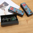 DIY Leather Diamond Painting Glasses Storage Case Mosaic Kit (Q32 Flower) Newly