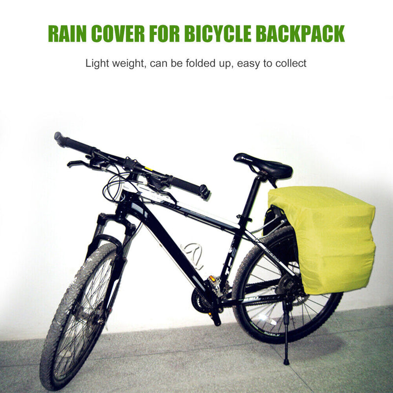 Portable MTB Road Bicycle Tail Luggage Pouch Dust Cover Pannier Bag Rain Cover