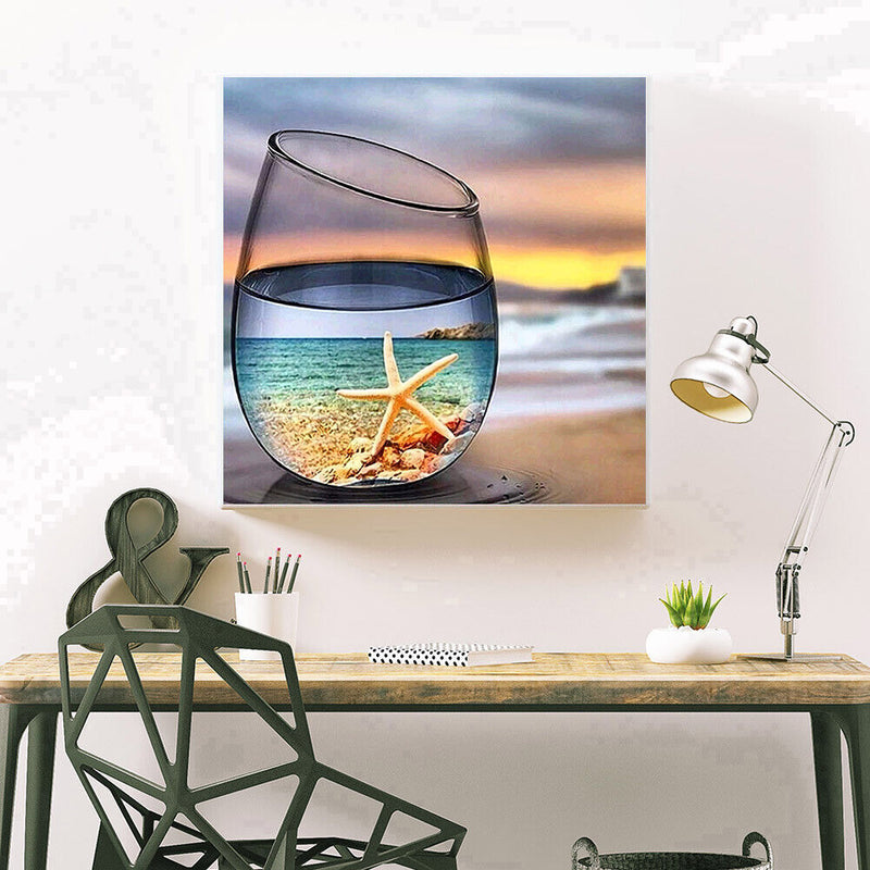 5D DIY Full Round Drill Diamond Painting Fantasy Cup Cross Stitch (jh394) Newly