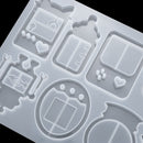 Making Tool Hanging Pendant Keychain Mold Quicksand Shaker Mold Silicone Mould