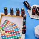 192 Piece Essential Oil Roll On Vials, Spray Bottles, Labels, Guides Roller P6T4