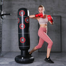 Inflatable Boxing Bag Train Punching Stand Fitness Equipment (Black 1.6m) Newly
