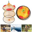 2 Layer Portable Foldable Fishing Floating Net Shrimp Cage Trap Networks Newly