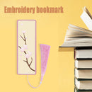 DIY Retro Bookmark Cotton Thread Craft Book Decor Embroidery Kit for Book Gif