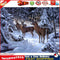 5D DIY Diamond Painting Winter Snow Elk Cross Stitch Embroidery Mosaic Kit Newly