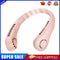 Bladeless Hanging Neck Fan Mini Leafless Fans (Pink Adjustable Silicone)