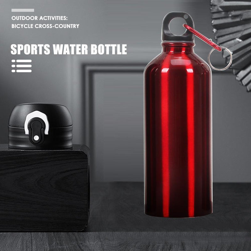 700ml Aluminum Portable Outdoor Sports Water Bottle Drinking Kettle (Red) Newly