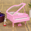 Romantic Piano Dancing Ballerina Music Box Clockwork Musical Boxes (Pink) Newly