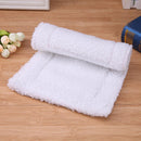 Plush Pet Hamster Cushion Mat Squirrel Warm Blanket Guinea Pig Bed(White) Newly