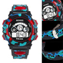 Outdoor Multifunction Waterproof Boy Sports Electronic Watches (Red)