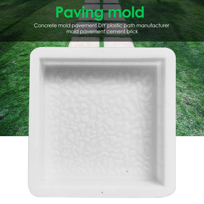 Reusable Garden Road Mold DIY Manually Paving Concrete Cement Brick Mould Newly