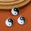 Making Gift Tai Chi Charms Yin Yang Pendant Jewelry Accessories White Black
