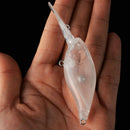 10pcs Unpainted Fishing Lure Body 8.8cm/7.12g Transparent SALE Lure Blank G3G8