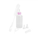 Puppy Feeding Bottle Set Pet Dog Cat Nursing Feeder w/Brush Pacifier (Pink)