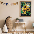 Diamond Painting Kit sunflower Full Round Rhinestone Wall