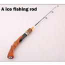 Portable Fiberglass Ice Fishing Rod Outdoor Angling Spinning Winter Fishing Pole