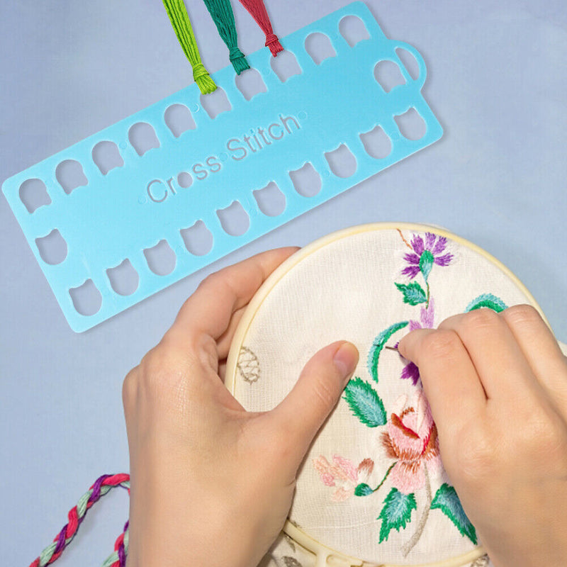 4x Sewing Thread Organizer Holder 20 Positions Cross Stitch Row Line Tools