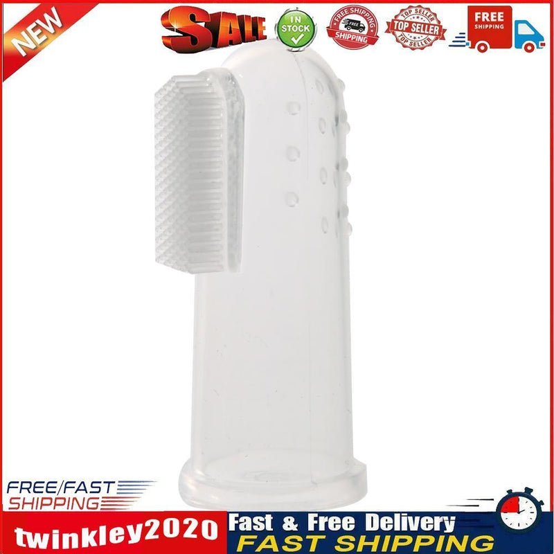 Pet Dog Cat Silicone Finger Toothbrush Oral Dental Cleaning Teeth Care(01) Newly