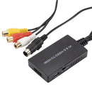 RCA / AV S-Video to HDMI-compatible Converter Audio Video Adapter Black