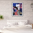 5D Diamond Painting Kit Independence Day Flag Full Round Drill DIY Wall Craft
